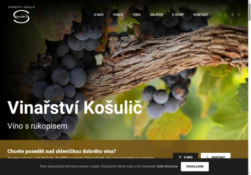 Zobrazit webové stránky Vinařství Košulič