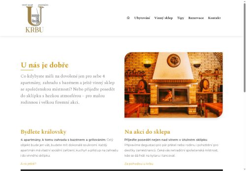 Zobrazit webové stránky Vinný sklep U Krbu