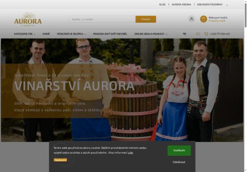 Zobrazit webové stránky Sklípek Aurora Hustopeče