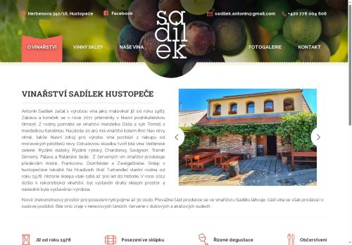 Zobrazit webové stránky Vinařství Sadílek