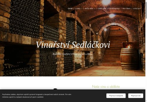 Zobrazit webové stránky Vinařství Sedláčkovi