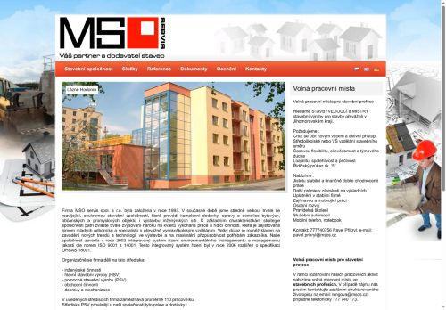 Zobrazit webové stránky MSO Servis