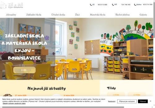 Zobrazit webové stránky Základní škola a Mateřská škola Kyjov - Bohuslavice