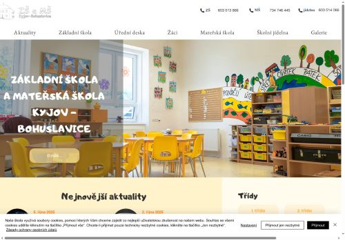 Zobrazit webové stránky Základní škola a Mateřská škola Kyjov - Bohuslavice