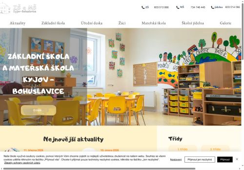 Zobrazit webové stránky Základní škola a Mateřská škola Kyjov - Bohuslavice