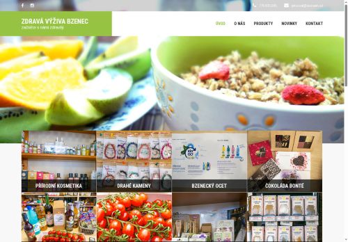 Zobrazit webové stránky Zdravá výživa Bzenec