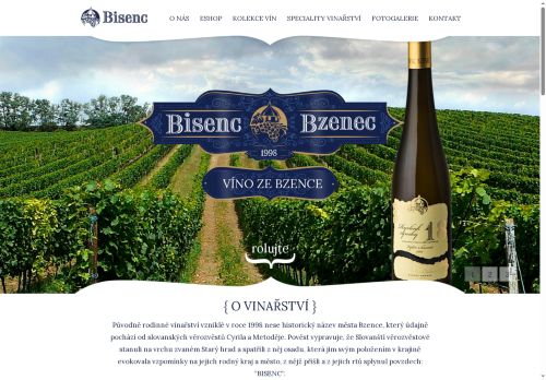 Zobrazit webové stránky Vinařství Bisenc Bzenec