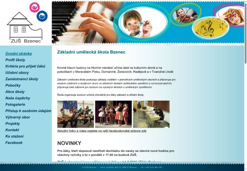 Zobrazit webové stránky Základní umělecká škola Bzenec