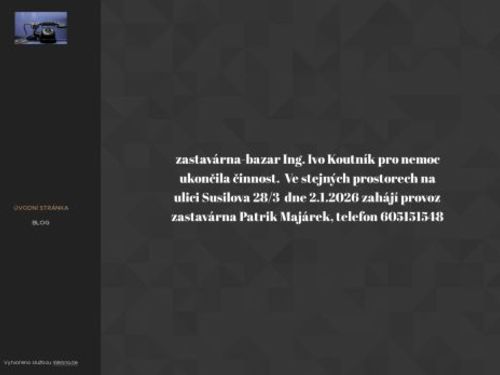 Zastavárna - bazar
