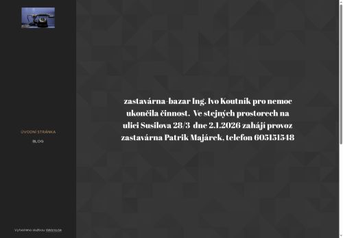 Zobrazit webové stránky Zastavárna - bazar