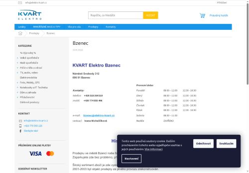 Zobrazit webové stránky Kvart elektro Bzenec