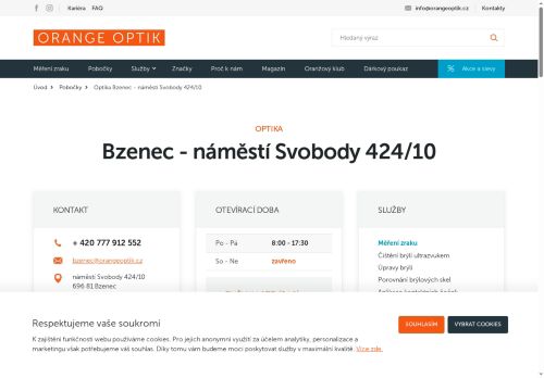 Zobrazit webové stránky Orange Optik