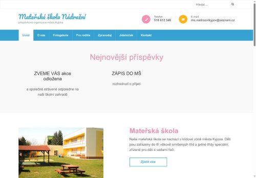 Zobrazit webové stránky Mateřská škola Nádražní