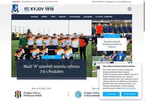 Zobrazit webové stránky FC Kyjov 1919