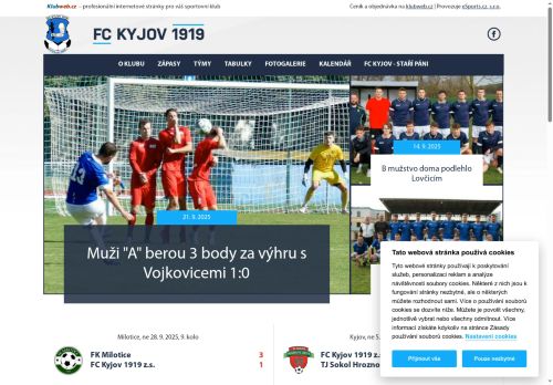 Zobrazit webové stránky FC Kyjov 1919