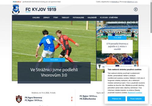 Zobrazit webové stránky FC Kyjov 1919