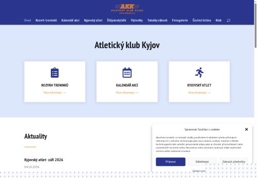 Zobrazit webové stránky Atletický klub Kyjov