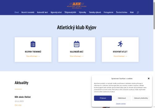 Zobrazit webové stránky Atletický klub Kyjov