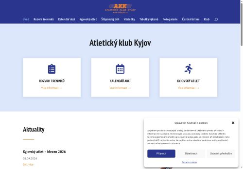Zobrazit webové stránky Atletický klub Kyjov