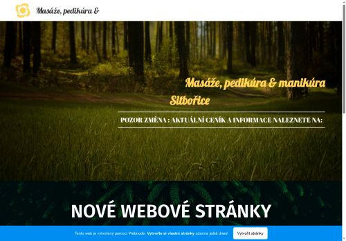 Zobrazit webové stránky Masáže a pedikúra v Šitbořicích