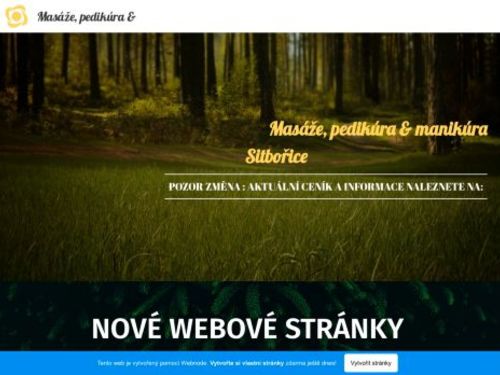 Masáže a pedikúra v Šitbořicích