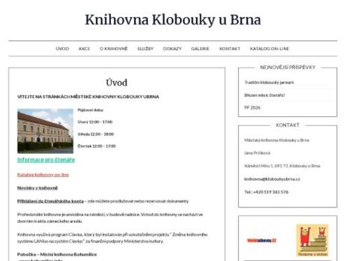 Městská knihovna Klobouky u Brna