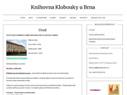 Městská knihovna Klobouky u Brna