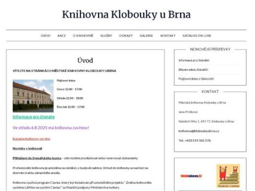 Městská knihovna Klobouky u Brna