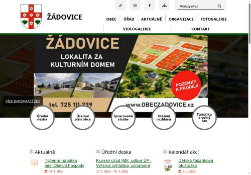 Zobrazit webové stránky Obecní úřad Žádovice