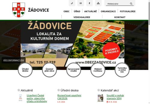 Zobrazit webové stránky Obecní úřad Žádovice