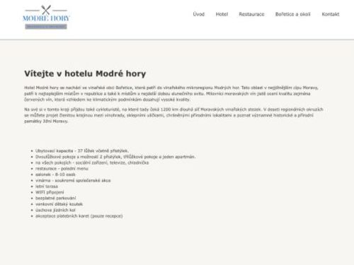 Hotel Modré hory