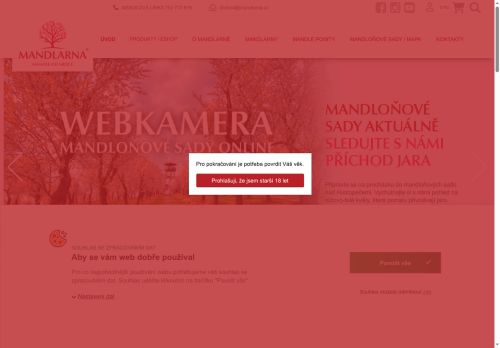Zobrazit webové stránky Mandlárna