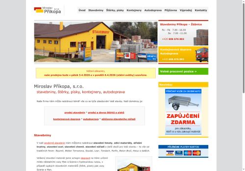 Zobrazit webové stránky Stavebniny Miroslav Příkopa