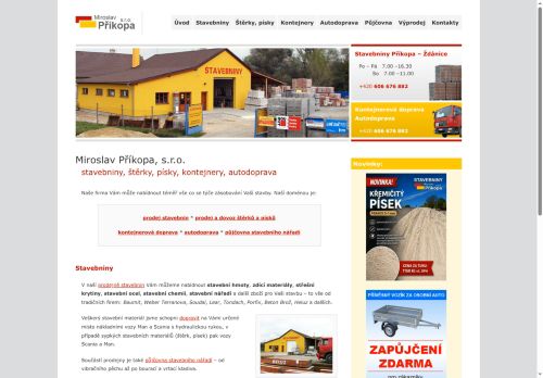 Zobrazit webové stránky Stavebniny Miroslav Příkopa