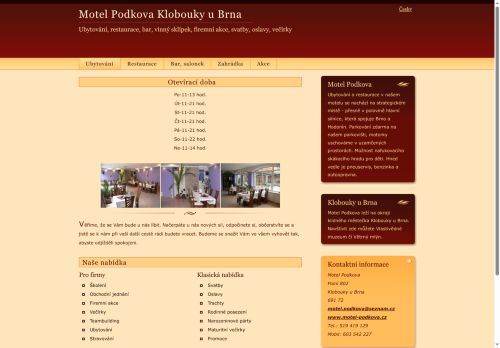 Zobrazit webové stránky Restaurace a motel Podkova