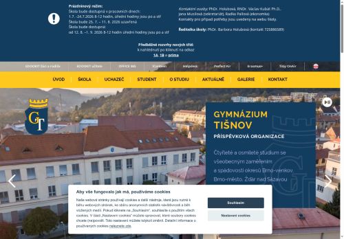 Zobrazit webové stránky Gymnázium Tišnov