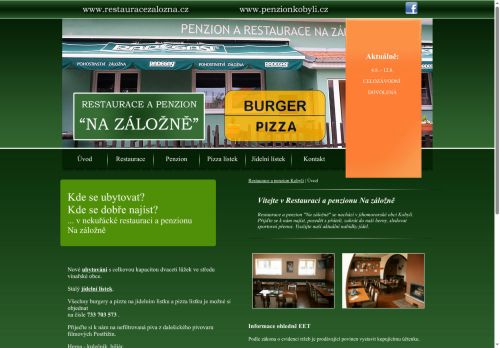 Zobrazit webové stránky Restaurace Na záložně