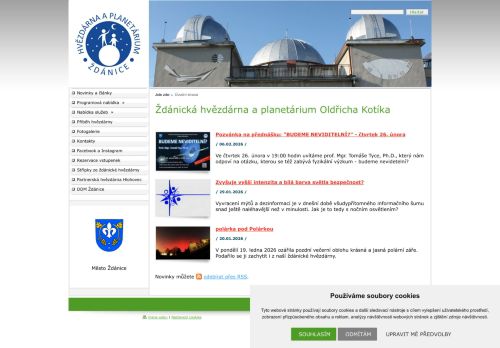 Zobrazit webové stránky Hvězdárna a planetárium Oldřicha Kotíka