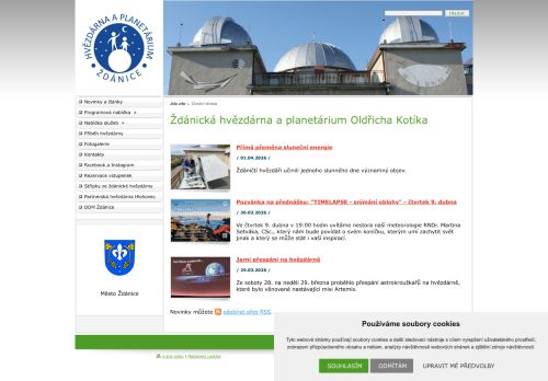 Zobrazit webové stránky Hvězdárna a planetárium Oldřicha Kotíka