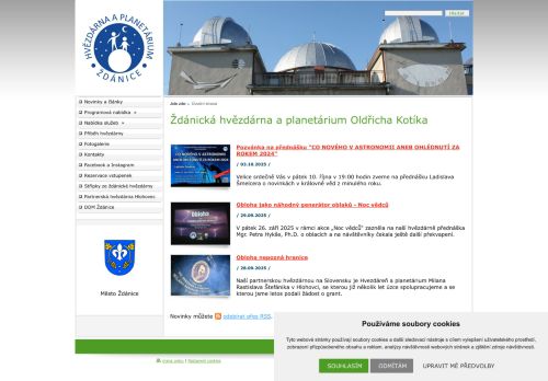 Zobrazit webové stránky Hvězdárna a planetárium Oldřicha Kotíka
