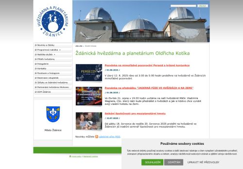 Zobrazit webové stránky Hvězdárna a planetárium Oldřicha Kotíka