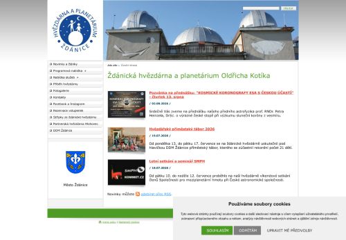 Zobrazit webové stránky Hvězdárna a planetárium Oldřicha Kotíka