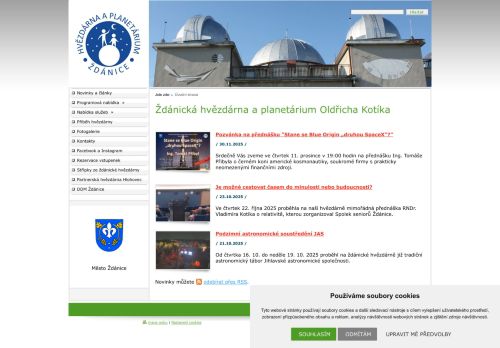 Zobrazit webové stránky Hvězdárna a planetárium Oldřicha Kotíka