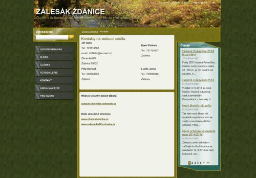 Zobrazit webové stránky Zálesák Ždánice