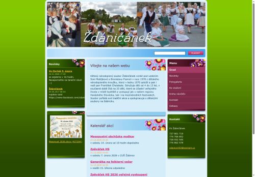 Zobrazit webové stránky Ždáničánek