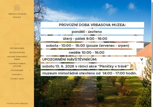 Zobrazit webové stránky Vrbasovo Muzeum