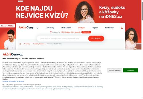 Zobrazit webové stránky Potraviny ENAPO Ždánice