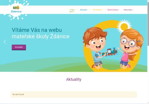 Zobrazit webové stránky Mateřská škola Ždánice