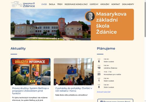 Zobrazit webové stránky Masarykova základní škola Ždánice