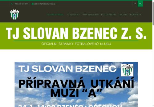 Zobrazit webové stránky TJ Slovan Bzenec